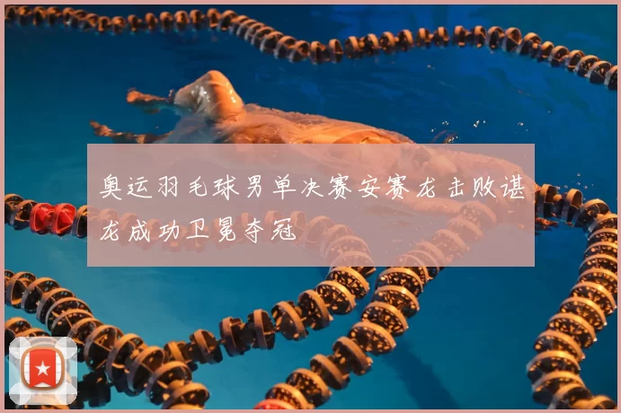 奥运羽毛球男单决赛安赛龙击败谌龙成功卫冕夺冠